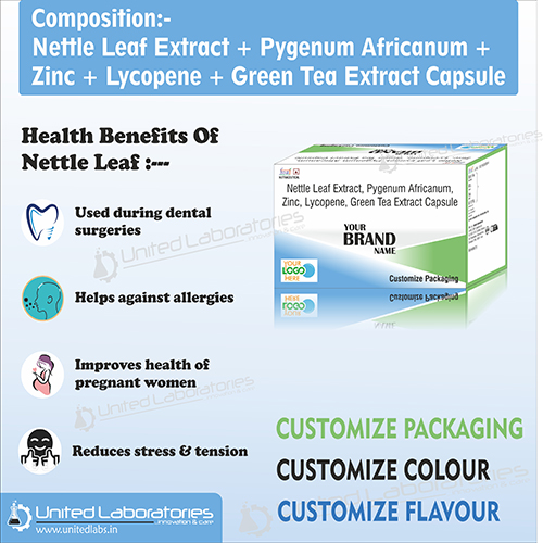 Nettle Leaf Extract + Pygenum Africanum + Zinc + Lycopene + Green Tea Extract