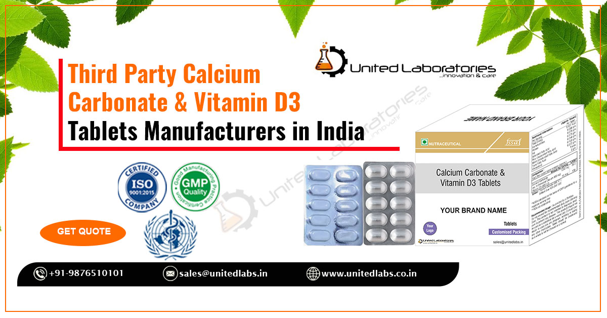 Calcium Carbonate & Vitamin D3 Tablet Manufacturers | United Laboratories